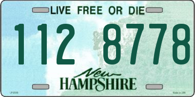NH license plate 1128778