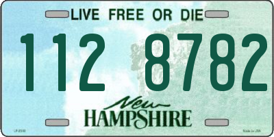 NH license plate 1128782