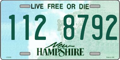 NH license plate 1128792