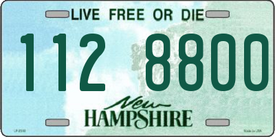 NH license plate 1128800