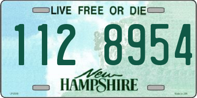 NH license plate 1128954