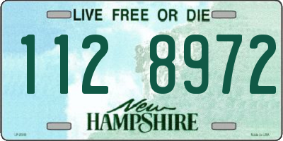 NH license plate 1128972