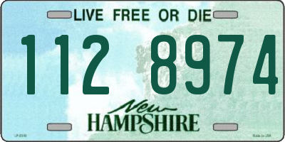 NH license plate 1128974