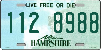 NH license plate 1128988