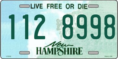 NH license plate 1128998