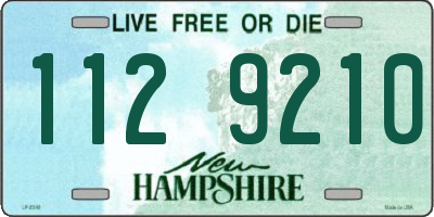 NH license plate 1129210