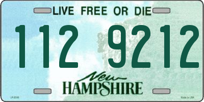 NH license plate 1129212