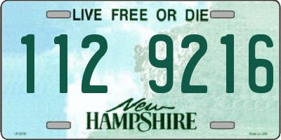 NH license plate 1129216