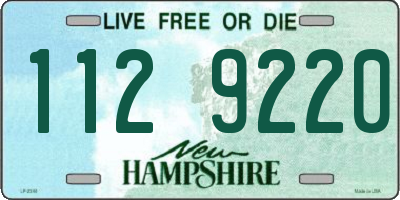 NH license plate 1129220