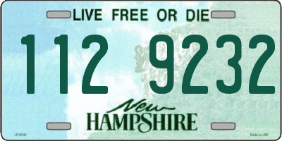 NH license plate 1129232