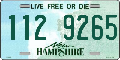 NH license plate 1129265