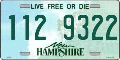 NH license plate 1129322