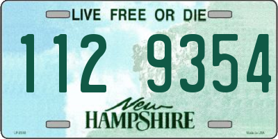 NH license plate 1129354