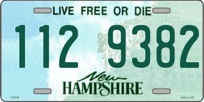 NH license plate 1129382