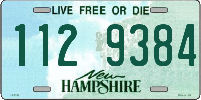 NH license plate 1129384
