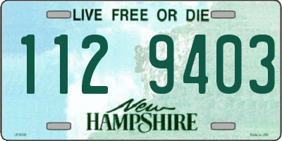 NH license plate 1129403