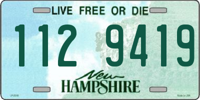 NH license plate 1129419