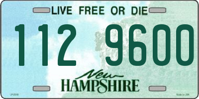 NH license plate 1129600