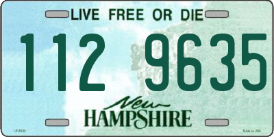 NH license plate 1129635