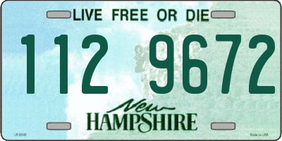 NH license plate 1129672