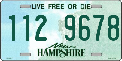 NH license plate 1129678