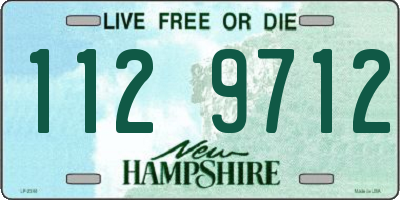 NH license plate 1129712