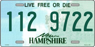 NH license plate 1129722