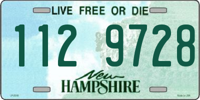 NH license plate 1129728