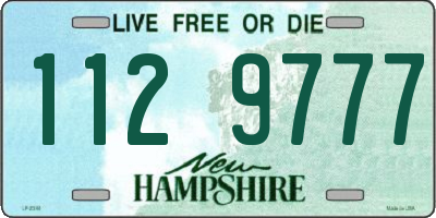 NH license plate 1129777