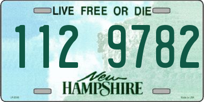 NH license plate 1129782