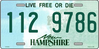 NH license plate 1129786