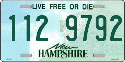 NH license plate 1129792