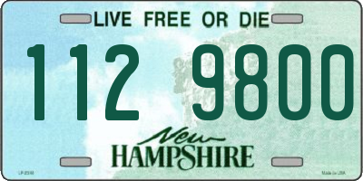 NH license plate 1129800