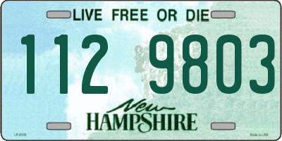 NH license plate 1129803