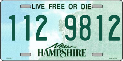 NH license plate 1129812