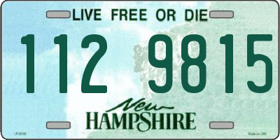 NH license plate 1129815