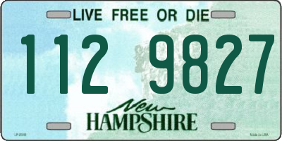 NH license plate 1129827