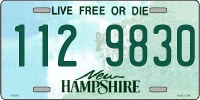 NH license plate 1129830