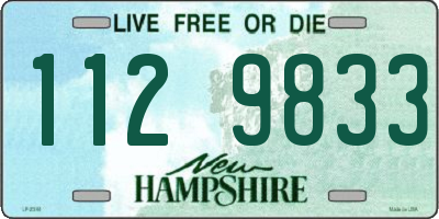NH license plate 1129833