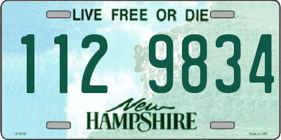 NH license plate 1129834