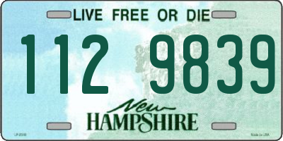 NH license plate 1129839
