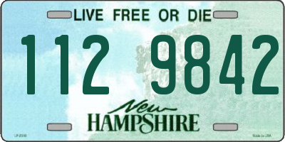 NH license plate 1129842