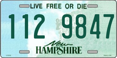 NH license plate 1129847