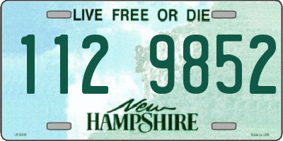 NH license plate 1129852