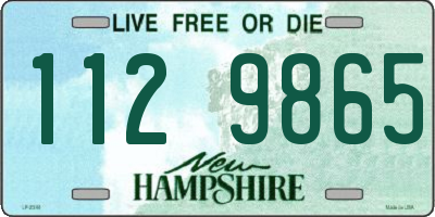 NH license plate 1129865