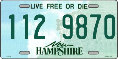 NH license plate 1129870