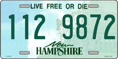 NH license plate 1129872