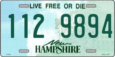 NH license plate 1129894