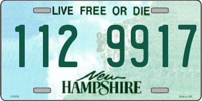 NH license plate 1129917