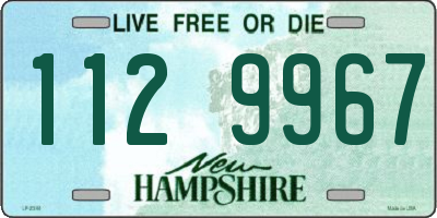 NH license plate 1129967